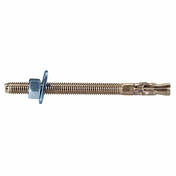 Torquemaster Torquemaster Wedge Anchor, 3/8" Dia., 5" L, Stainless Steel Blue Ruspert, 25 PK 55221 - main